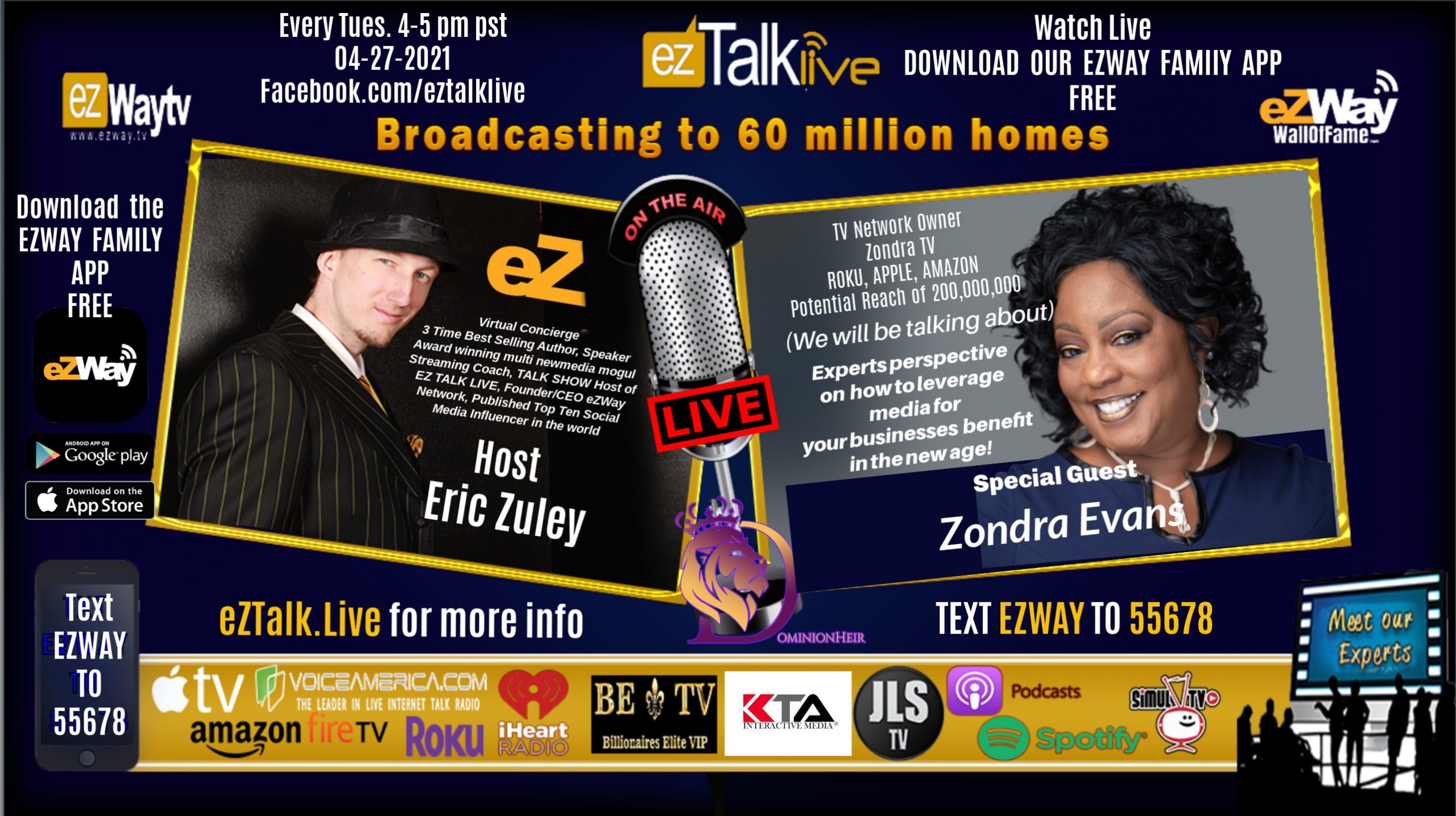 EZ TALK LIVE with Eric Zuley Feat. Distribution Expert Zondra Evans