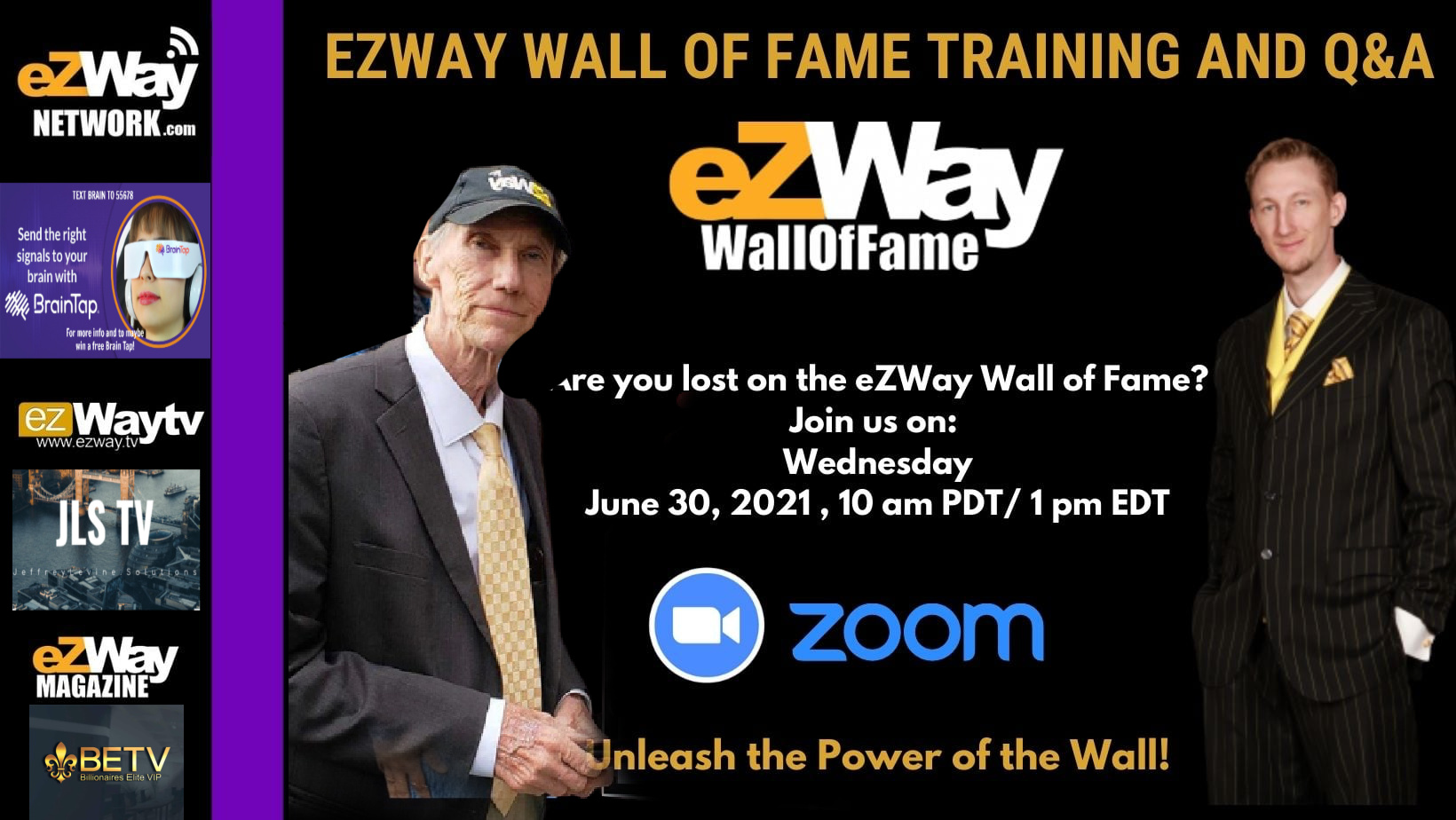 EZWAY WALL OF FAME TRAINING AND Q & A JUNE 30th