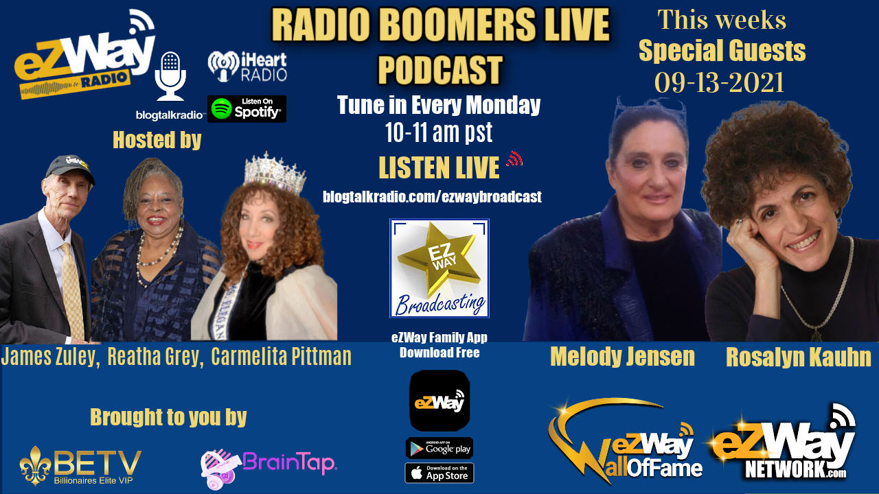Radio Boomers Live 09-13 Melody Jensen, Rosalyn Kahn
