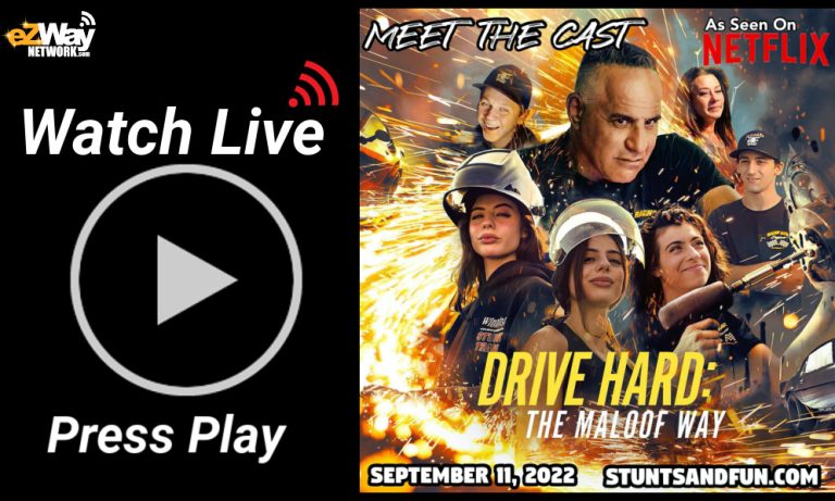 Stunts and Fun, Netflix stars from Drive Hard The Maloof Way, Eric Zuley, EZWay Network raised funds for Stuntmen’s Association in San Gabriel CA 9-11 2022 in a redcarpet charity.