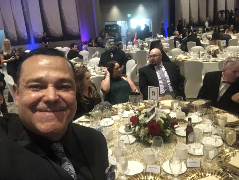 RAYSTER MICHAELS, PRODUCER EXTRAORDINAIRE, GRACED D’ANDRE D. LAMPKIN, FOUNDATION-THE WORLD NETWORKS 2023 COMMUNITY RESILIENCE SHOW GALA-