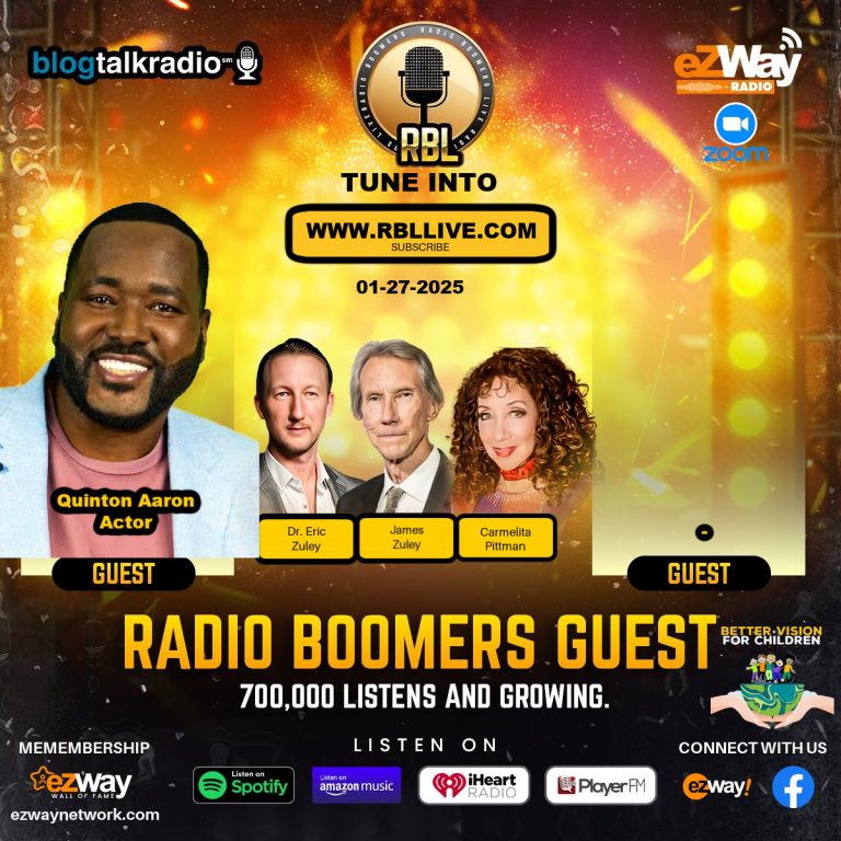 Actor Quinton Aaron Joins Dr. Eric Zuley on Radio Boomers Live for Season 9, Episode 247