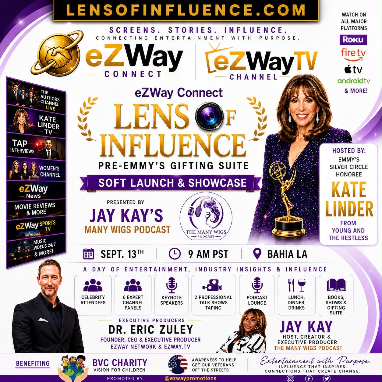 LENS OF INFLUENCE: A PRE-EMMYS CELEBRITY VISIBILITY EXPERIENCE WITH 7.5+ MILLION IN COMBINED SOCIAL MEDIA REACH