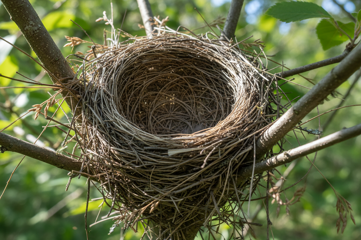 An empty bird nest
