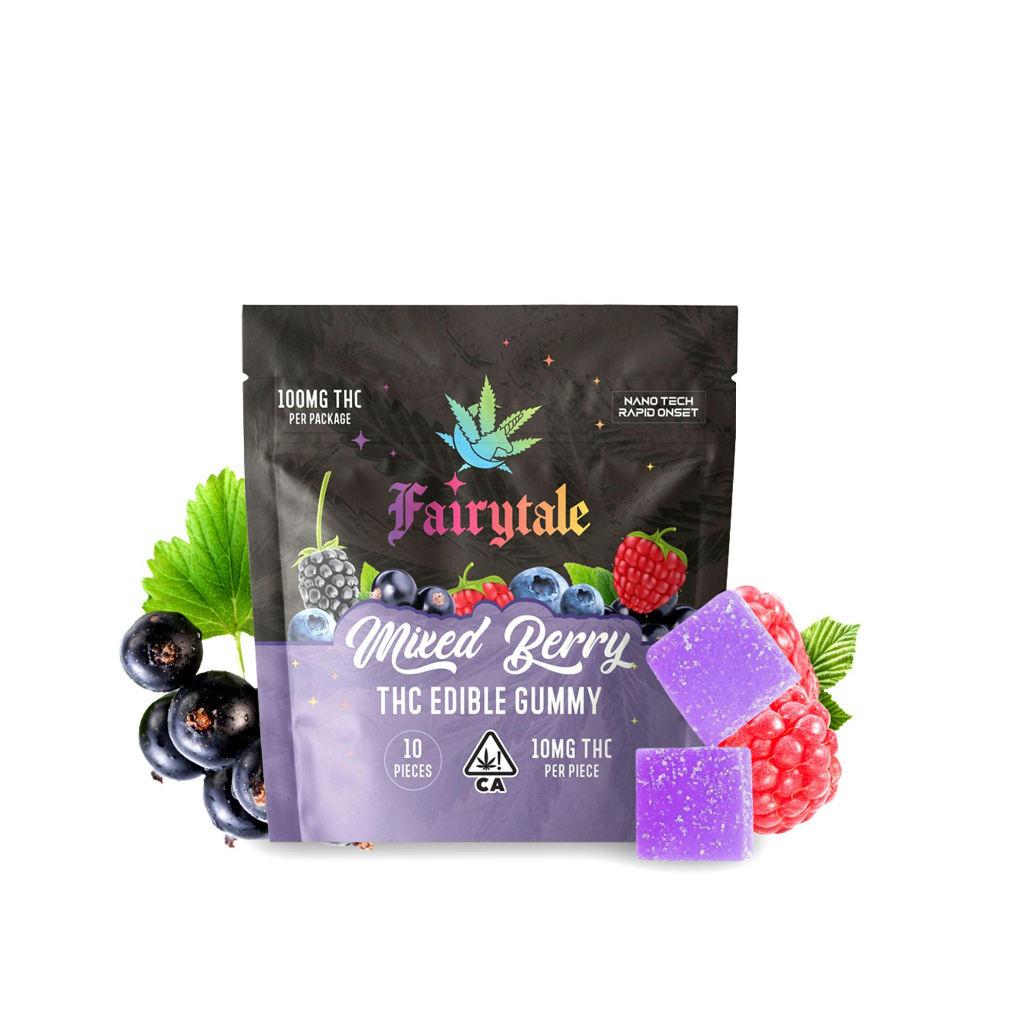 FAIRYTALE EDIBLES | "Mixed Berry" 100MG Total, 100% VEGAN, NANO THC! - image 1