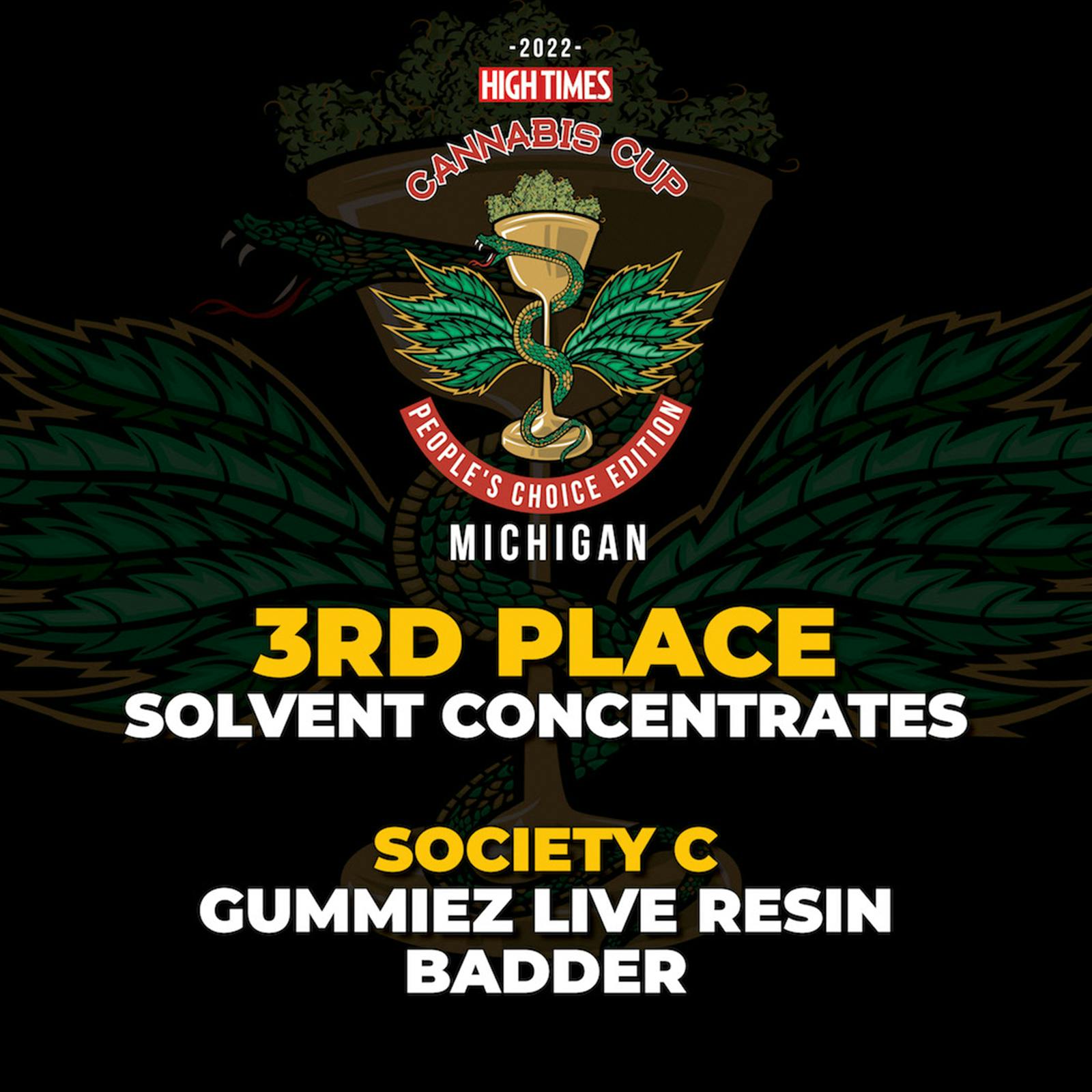 Society C - Gummiez - 3.5g Live Resin Badder - image 2