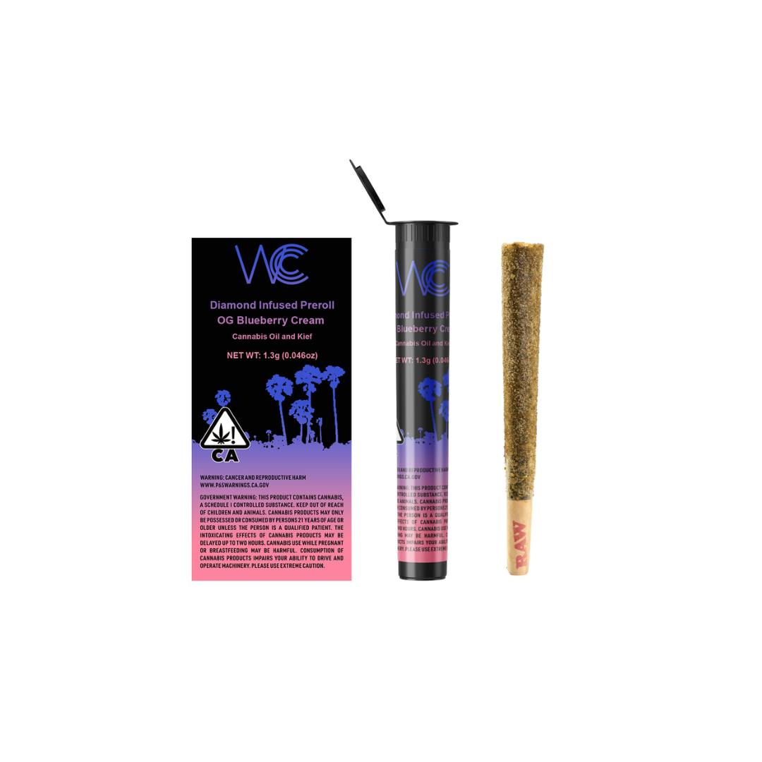WCCC | OG Blueberry Cream Diamond Preroll 1.3g - image 1