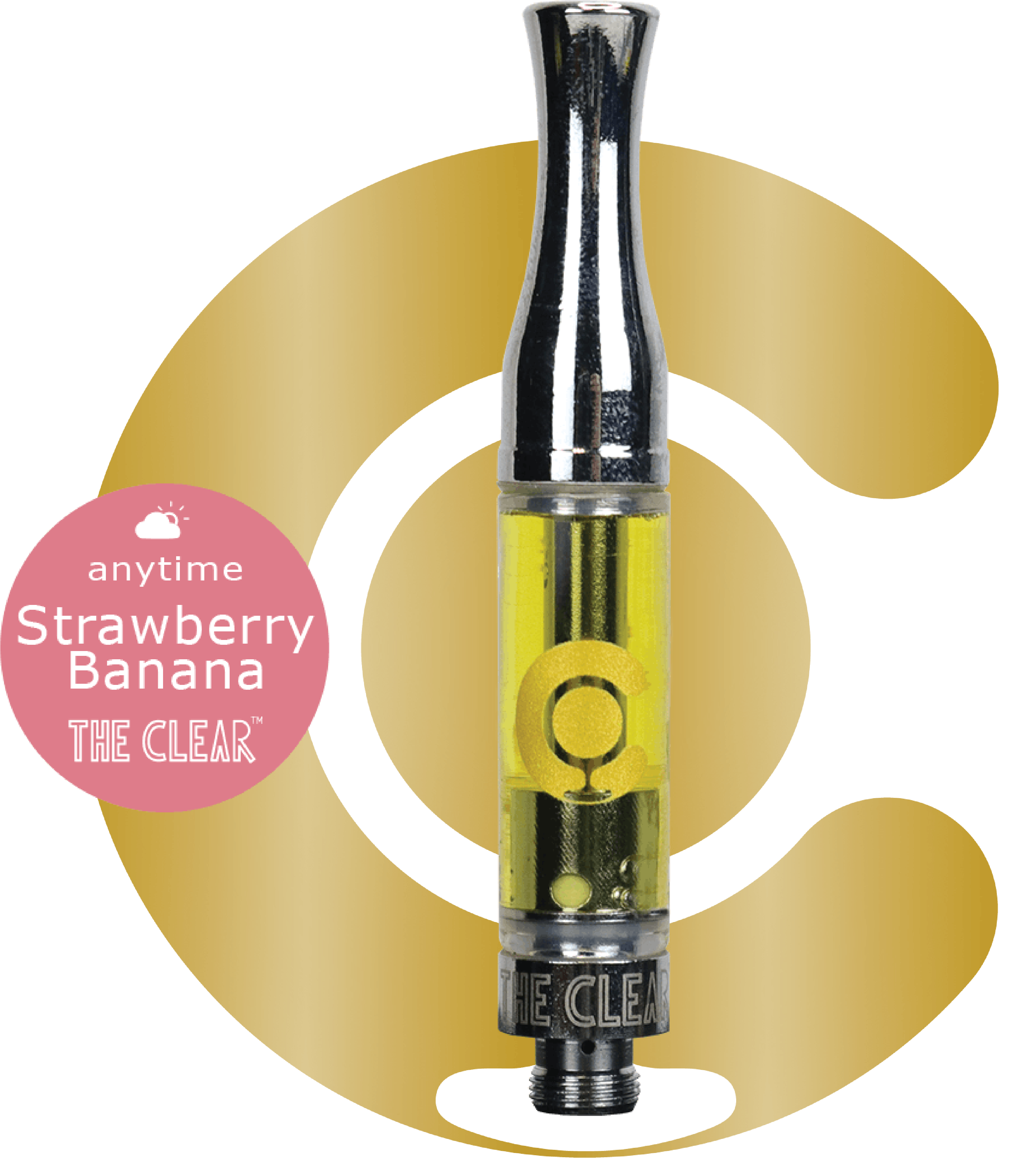 The Clear Original Cartridge 1000mg | Strawberry Banana - image 1