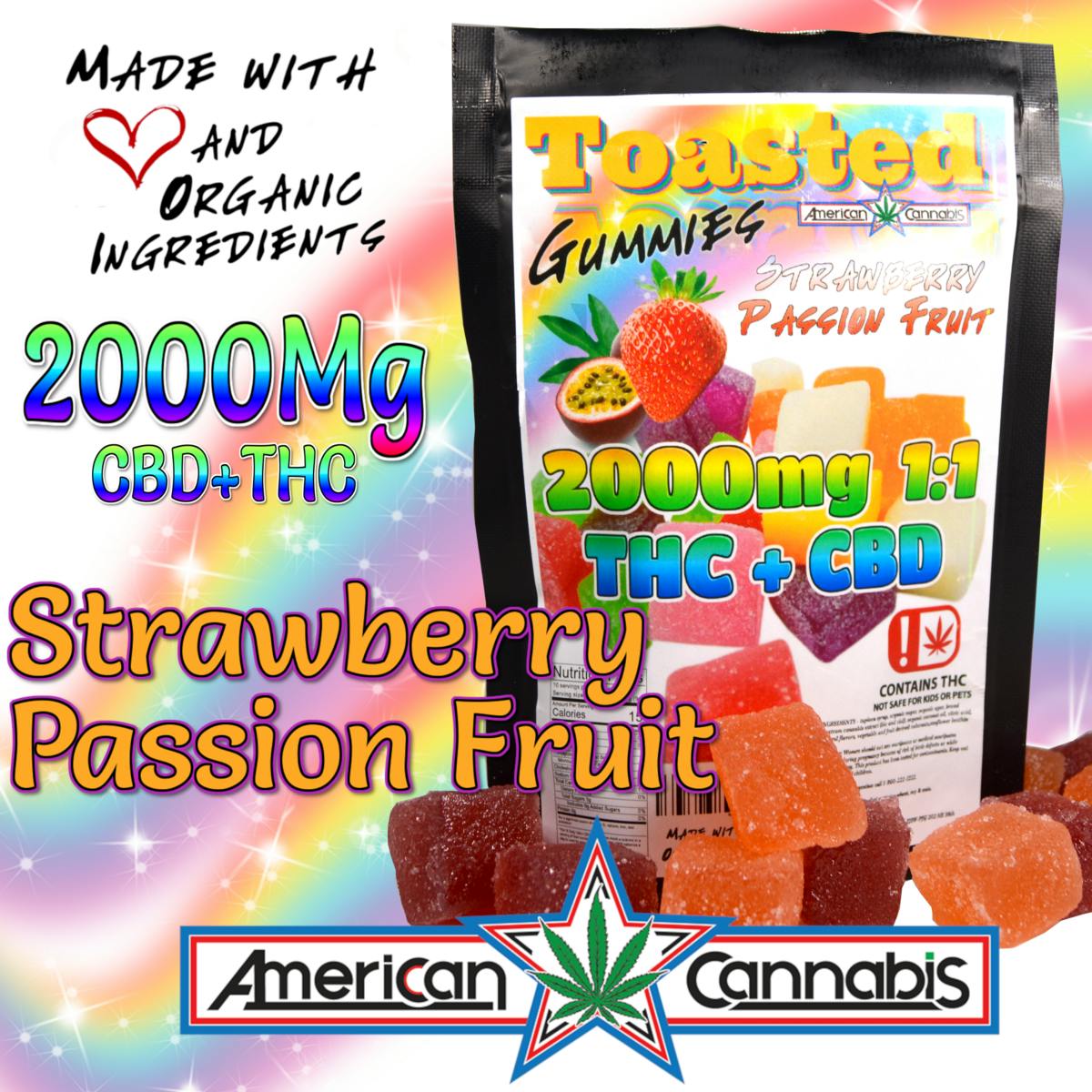 ACC Toasted Gummies Strawberry Passion Fruit 1:1 2000mg - image 1