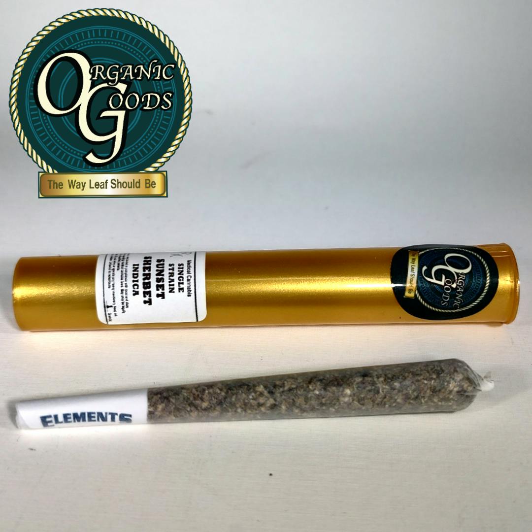 Organic Goods Pre-Roll Sunset Sherbet 1 G - image 1