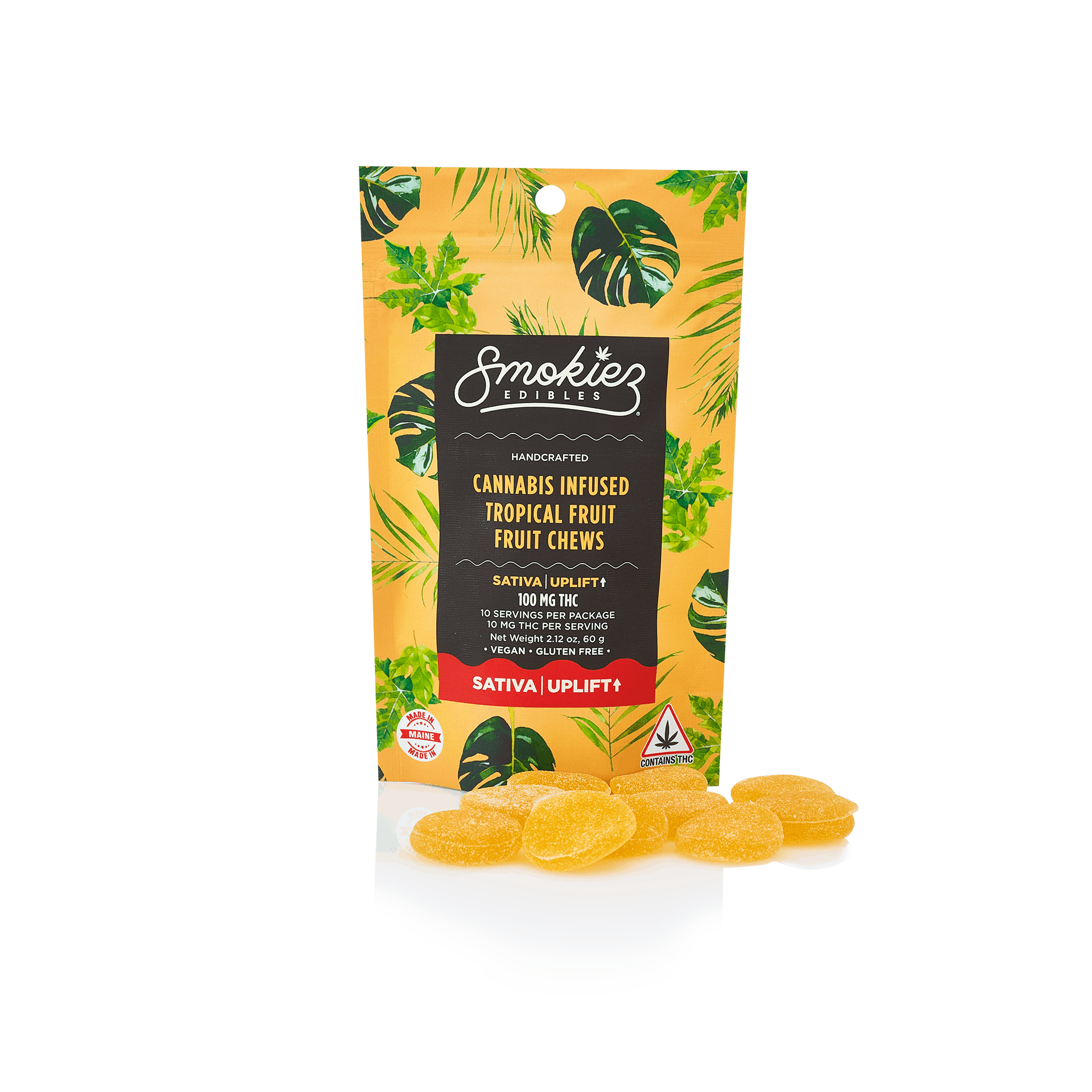 Smokiez SATIVA Tropical Fruit Chews - 100mg - ME - image 2