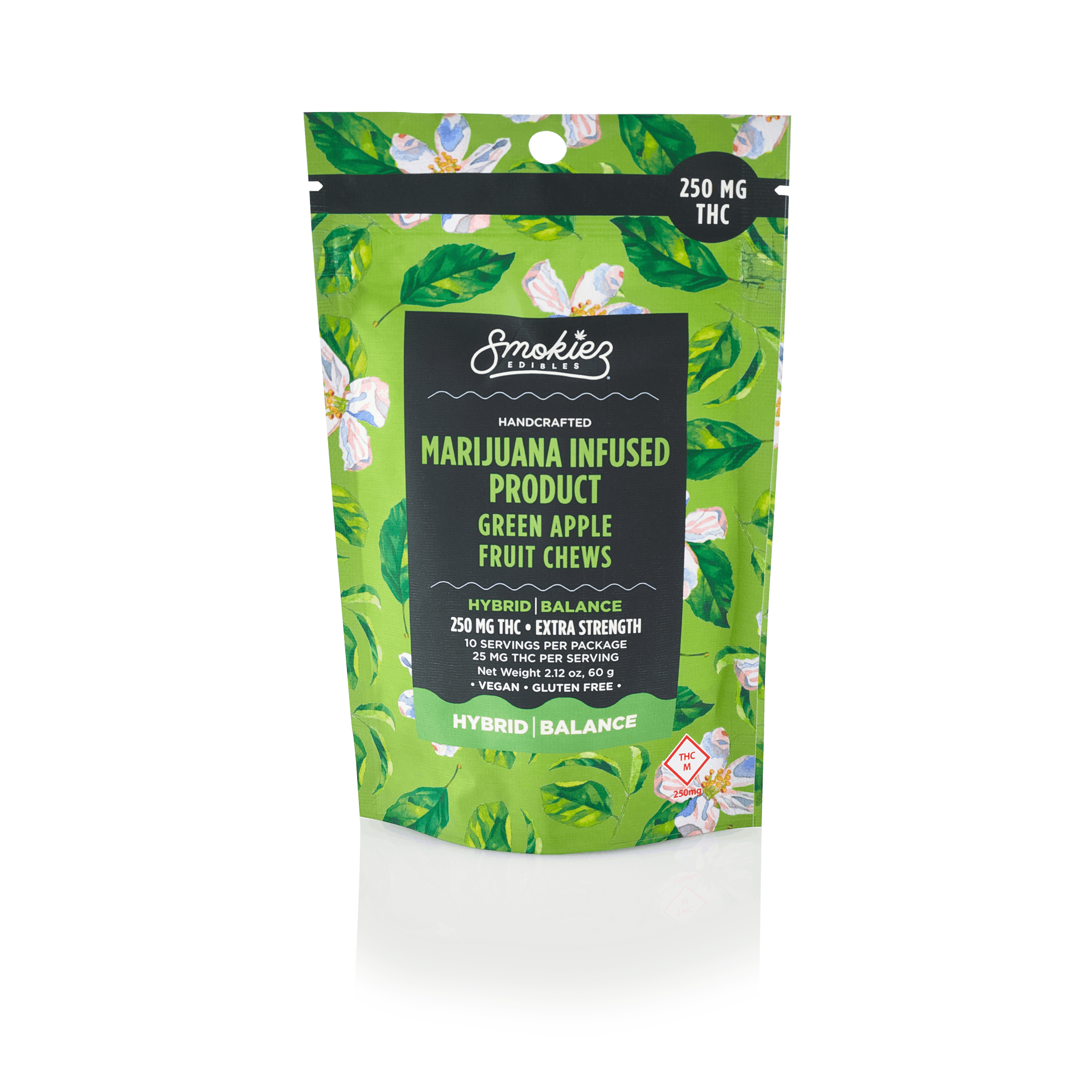 Smokiez HYBRID Green Apple Fruit Chews - 250mg - MO - image 2