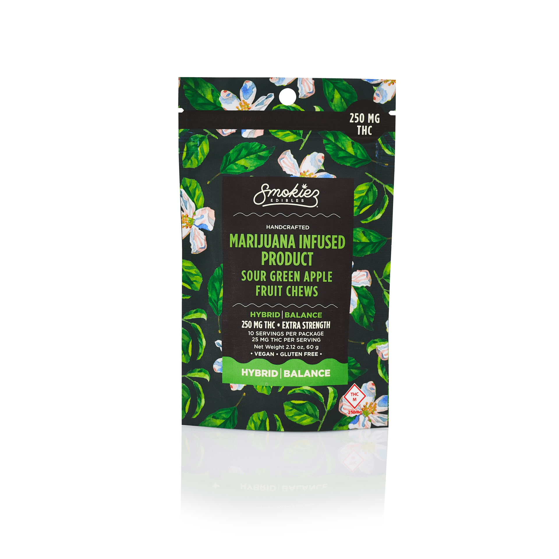 Smokiez HYBRID Sour Green Apple Fruit Chews - 250mg - MO - image 1