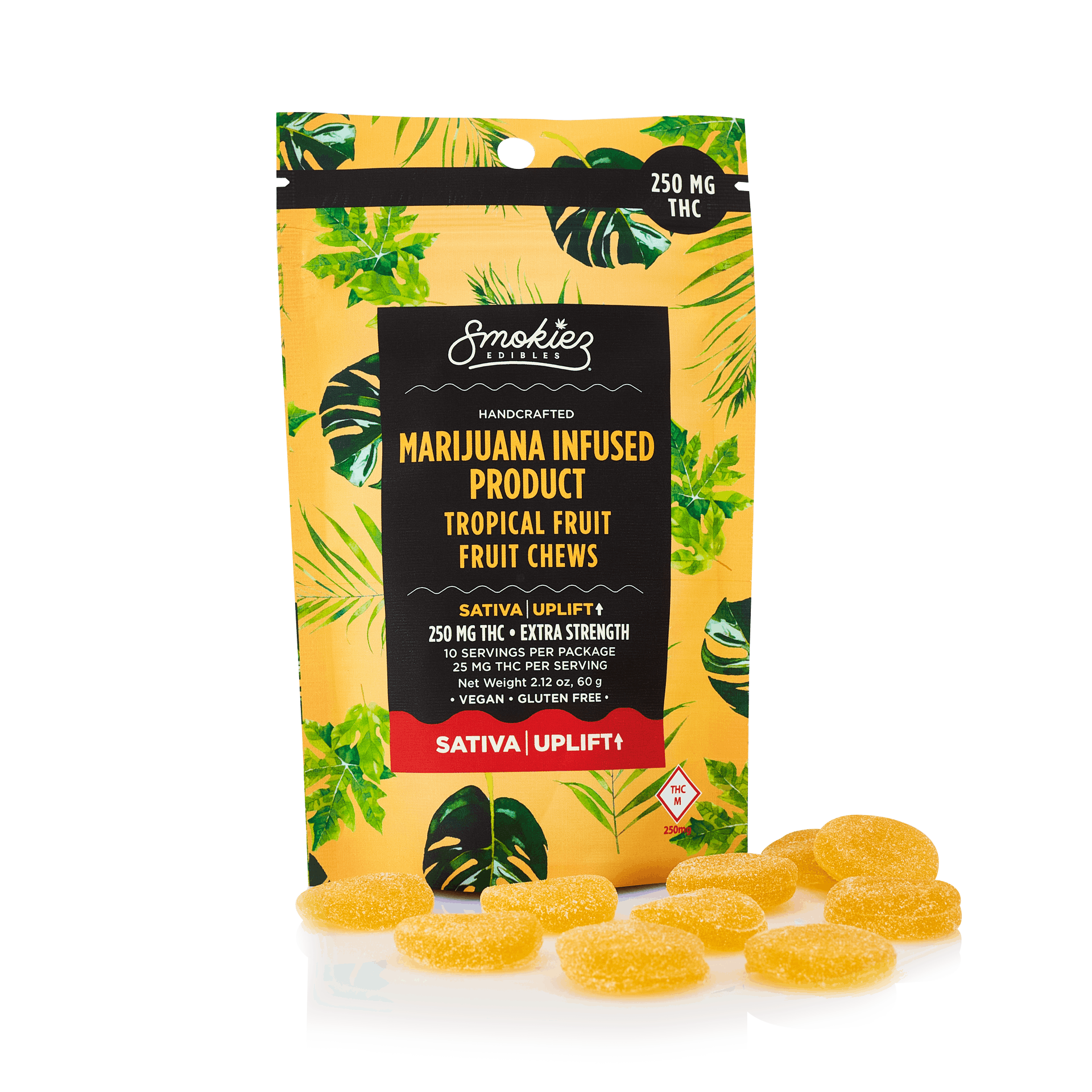 Smokiez SATIVA Tropical Fruit Chews - 250mg - MO - image 2
