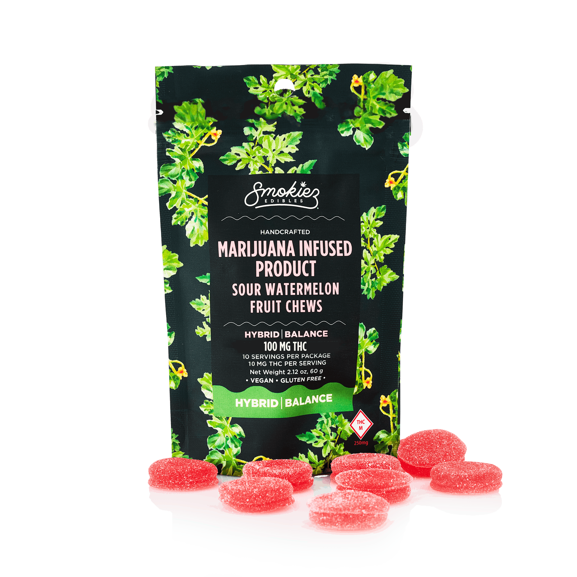 Smokiez HYBRID Sour Watermelon Fruit Chews - 100mg - MO - image 1