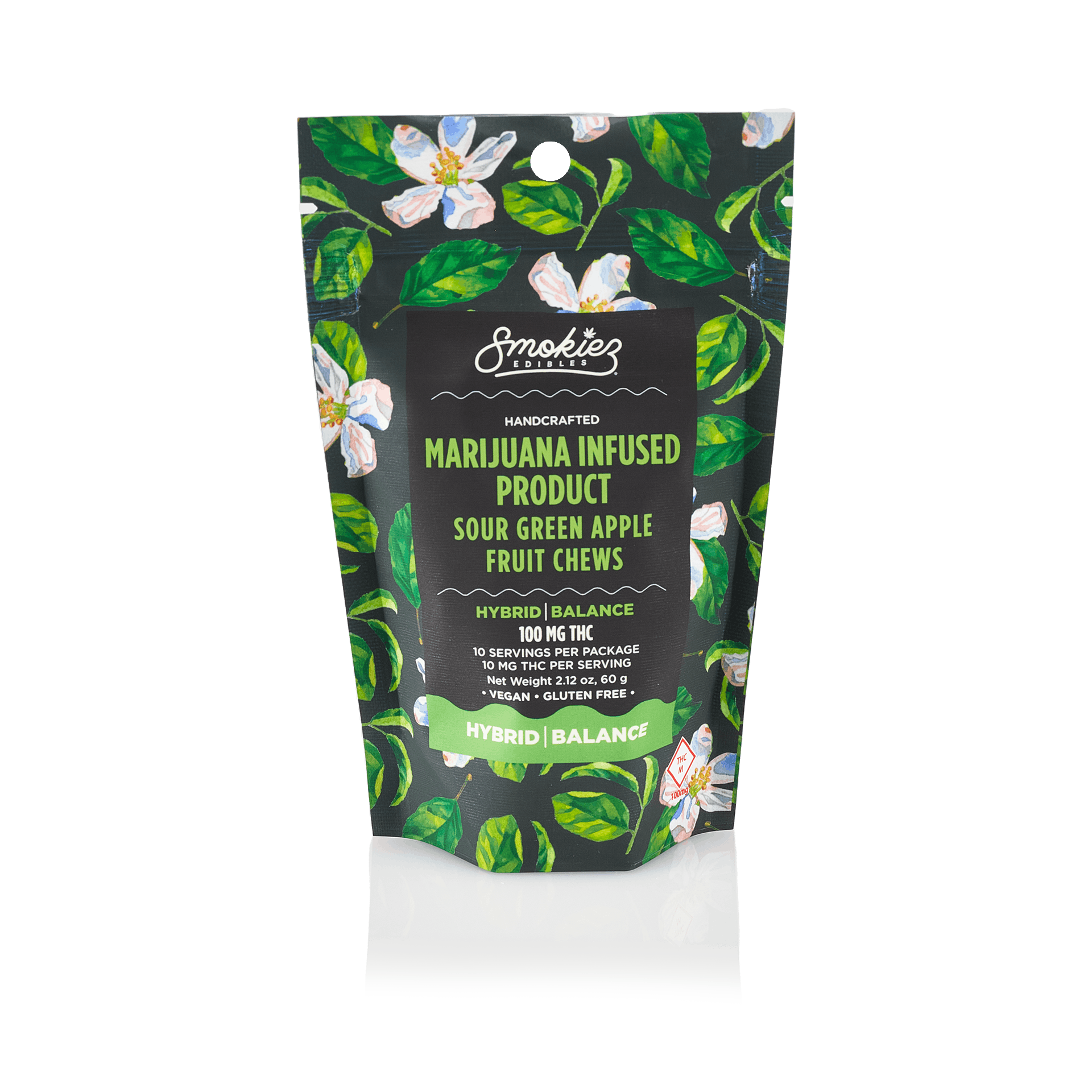 Smokiez HYBRID Sour Green Apple Fruit Chews - 100mg - MO - image 1