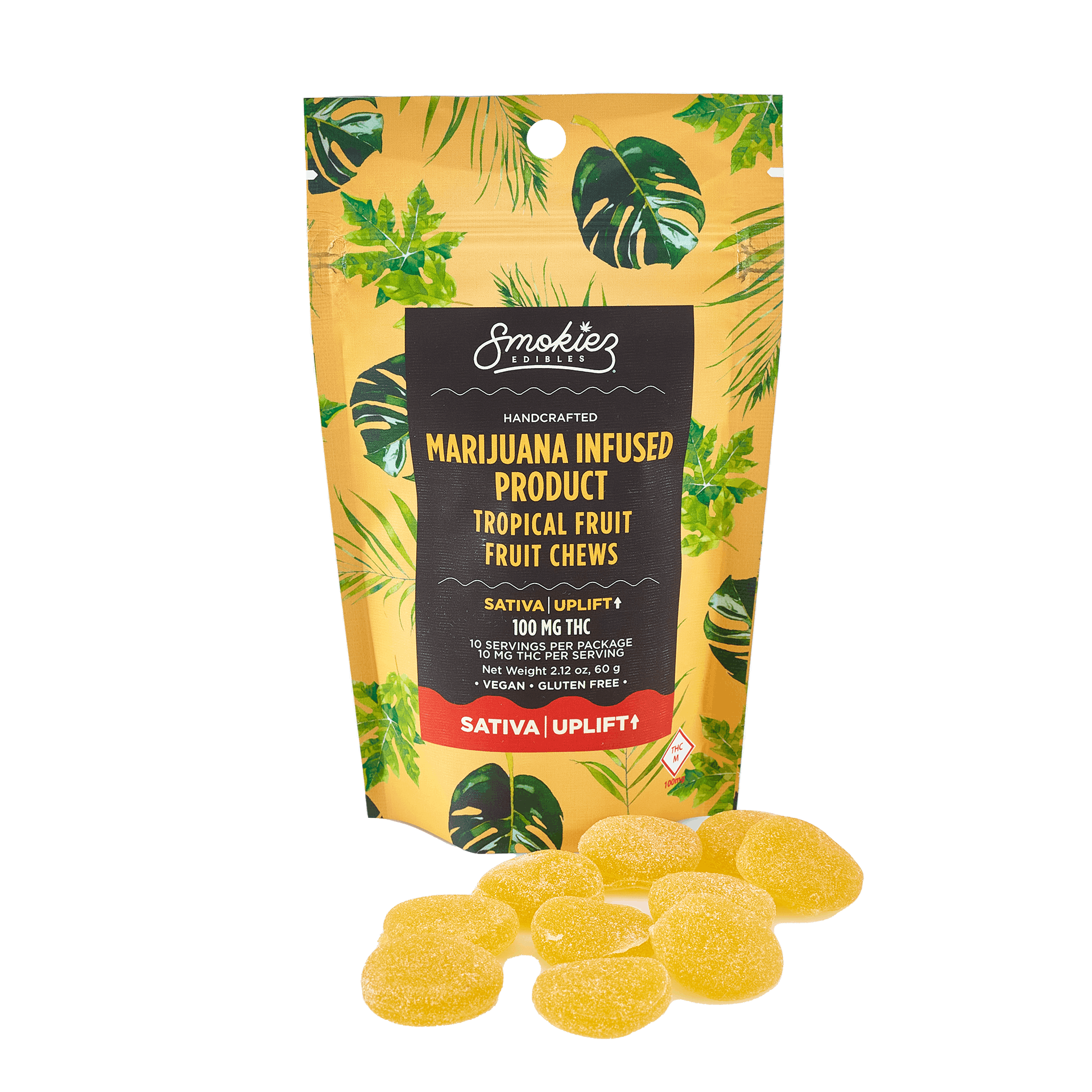 Smokiez SATIVA Tropical Fruit Chews - 100mg - MO - image 2