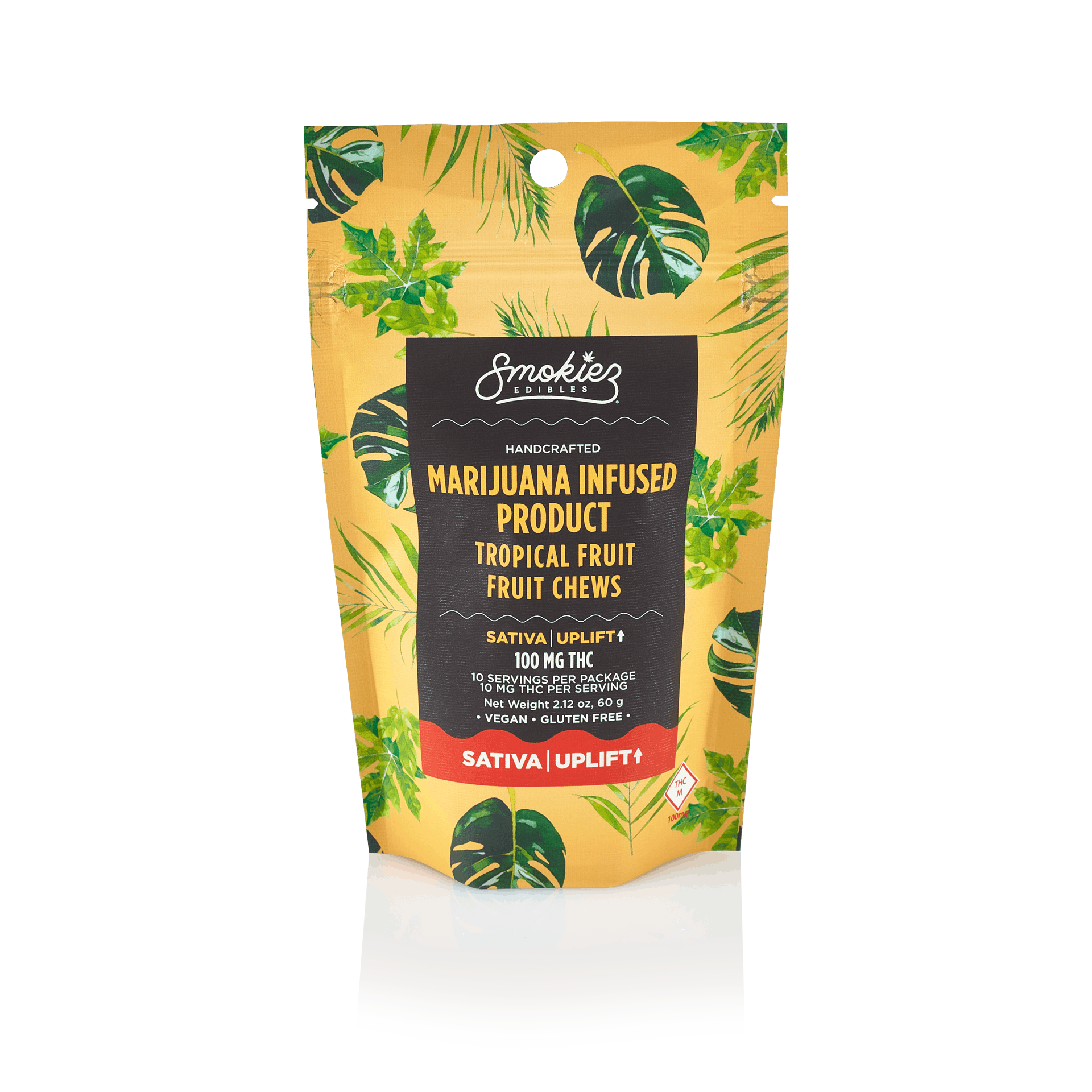 Smokiez SATIVA Tropical Fruit Chews - 100mg - MO - image 1