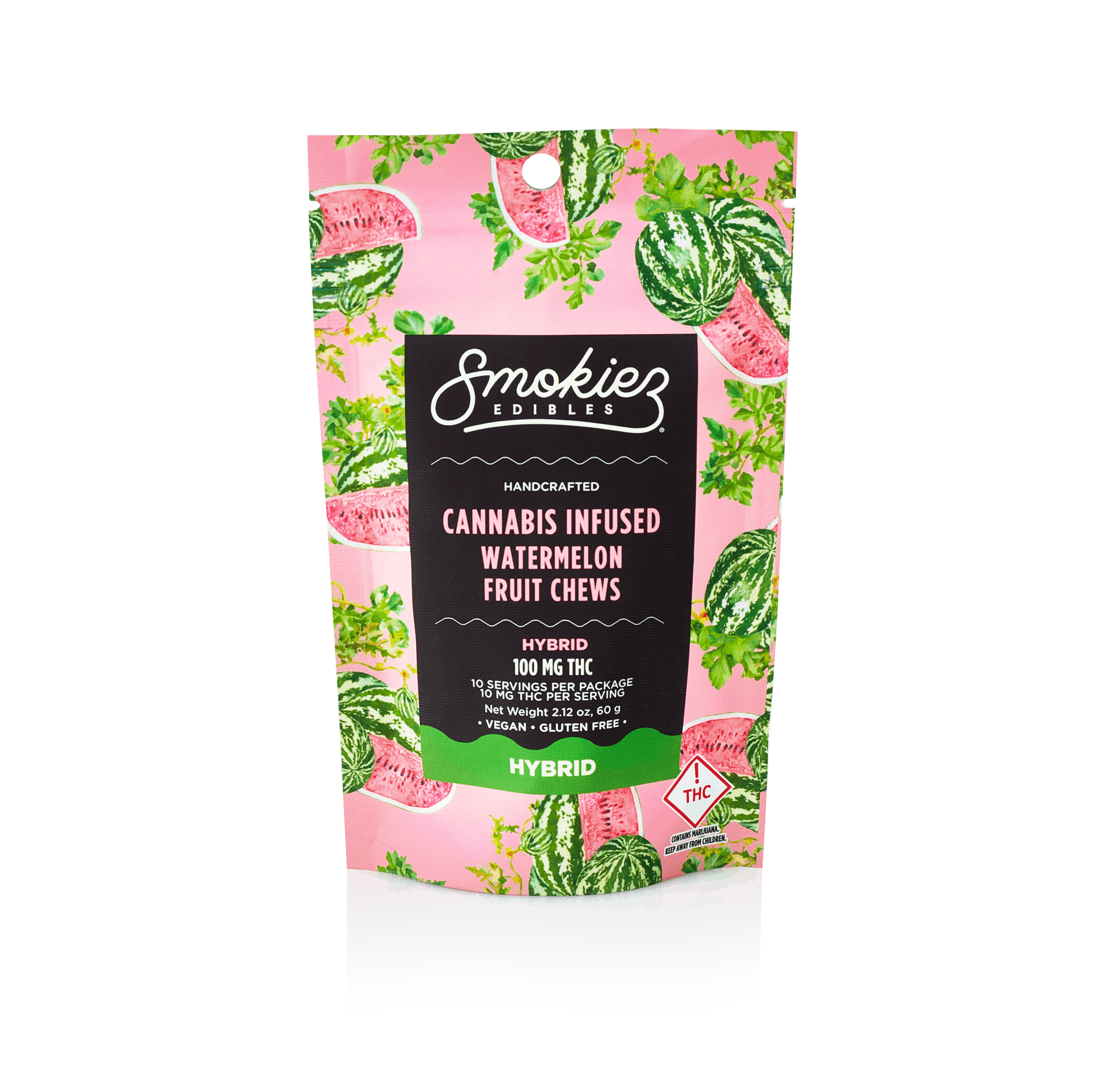 Smokiez HYBRID Watermelon Fruit Chews - 100mg - OH - image 1