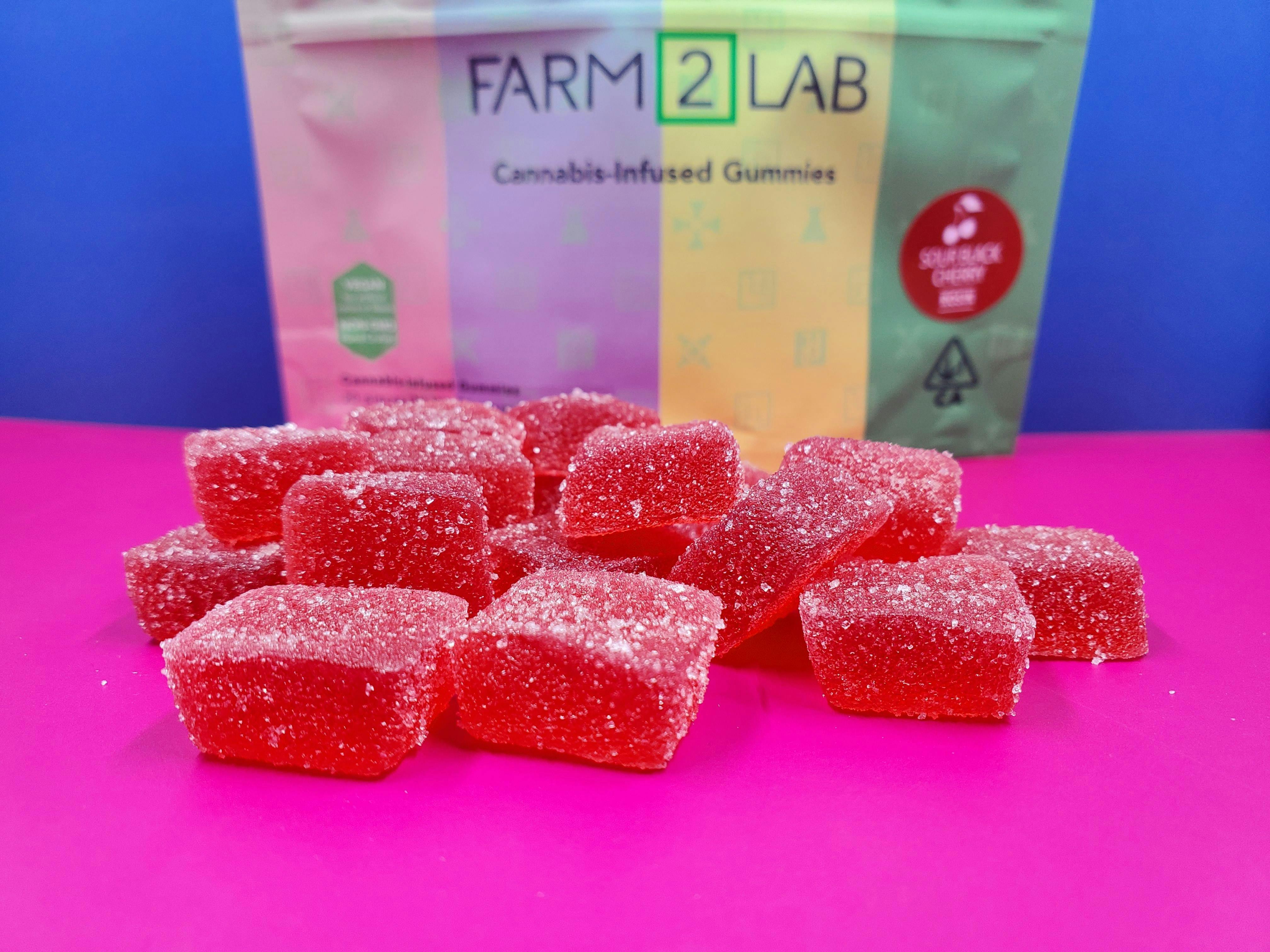 Sour Black Cherry - 100mg Rosin Gummies - image 1