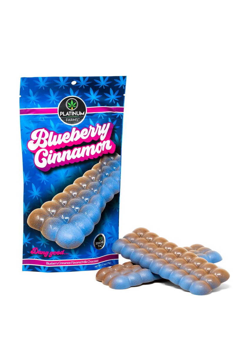 Craft Chocolate Bar - Blueberry Cinnamon 1,000mg THC - image 1