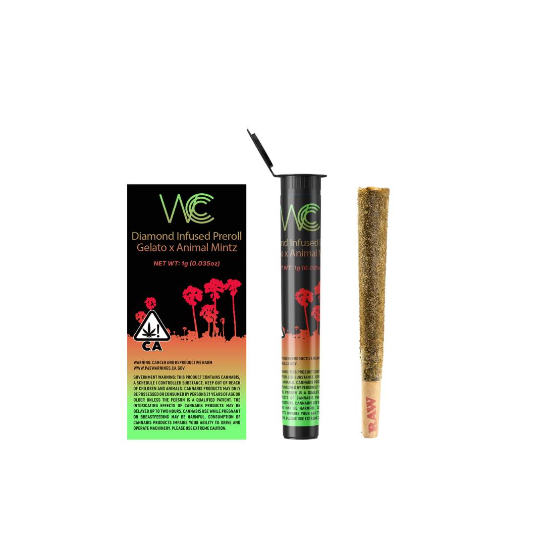 WCCC | Gelato 41 x Animal Mints Infused Preroll 1.3g - image 1