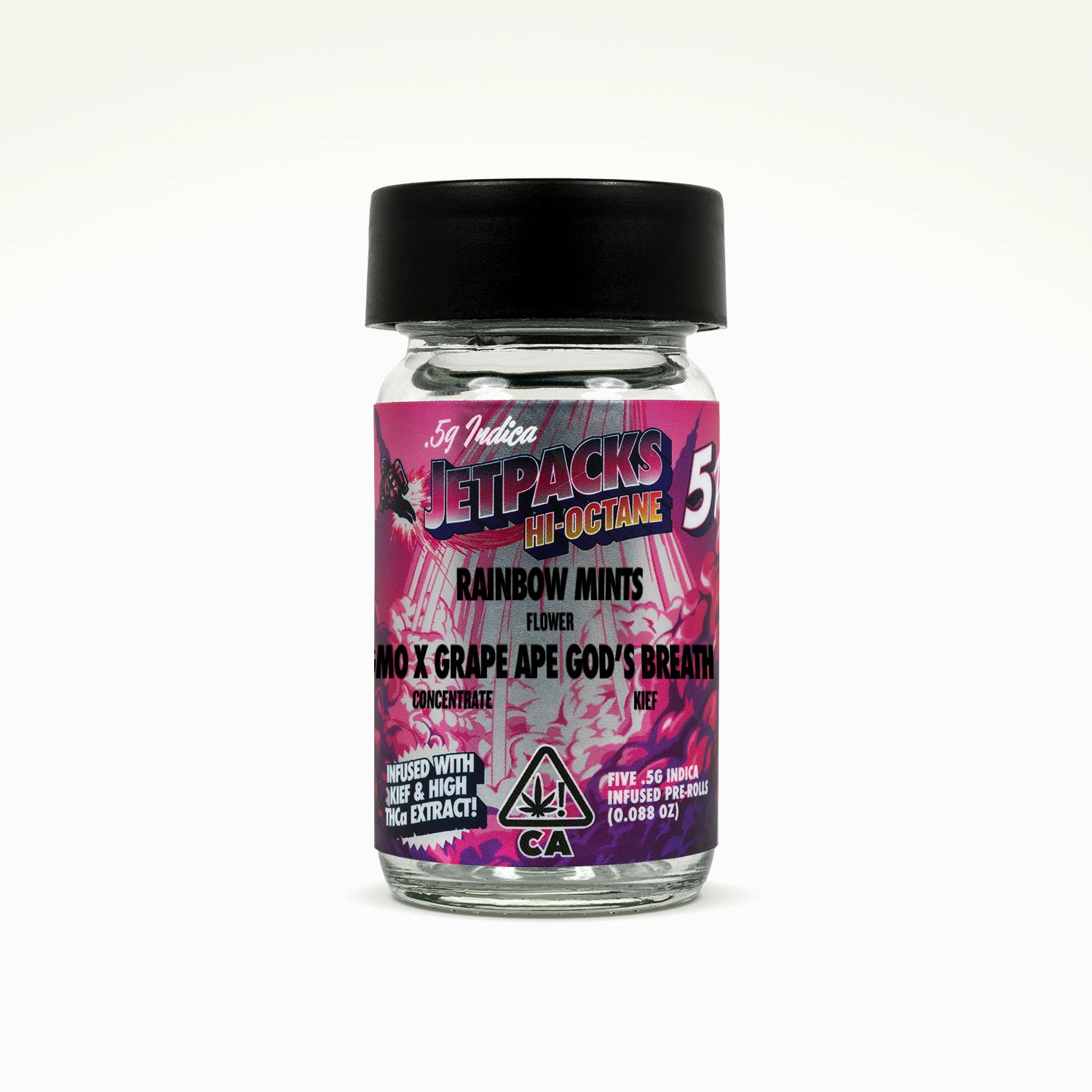 Rainbow Mints / GMO x Grape Ape / God's Breath (0.5G Infused 5 pack) - image 1