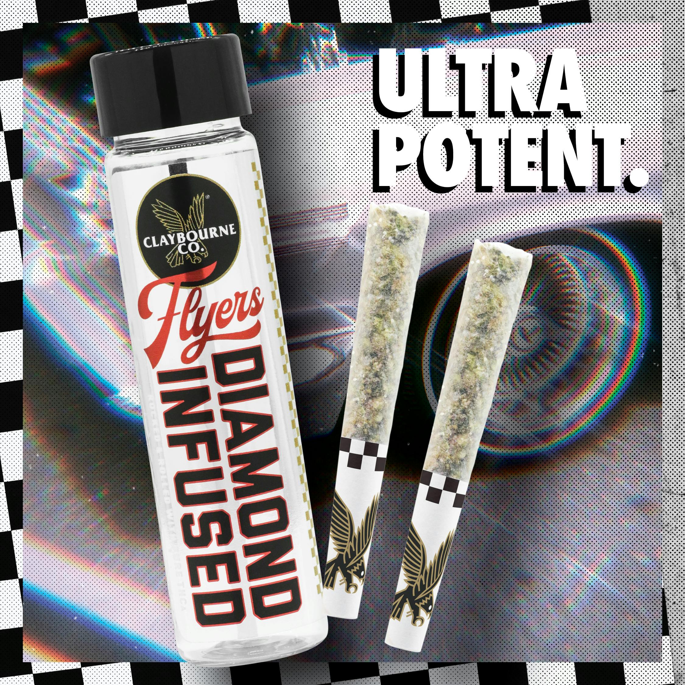 Kush Mints (1g) - Diamond Infused Flyers Pre-Rolls - image 2