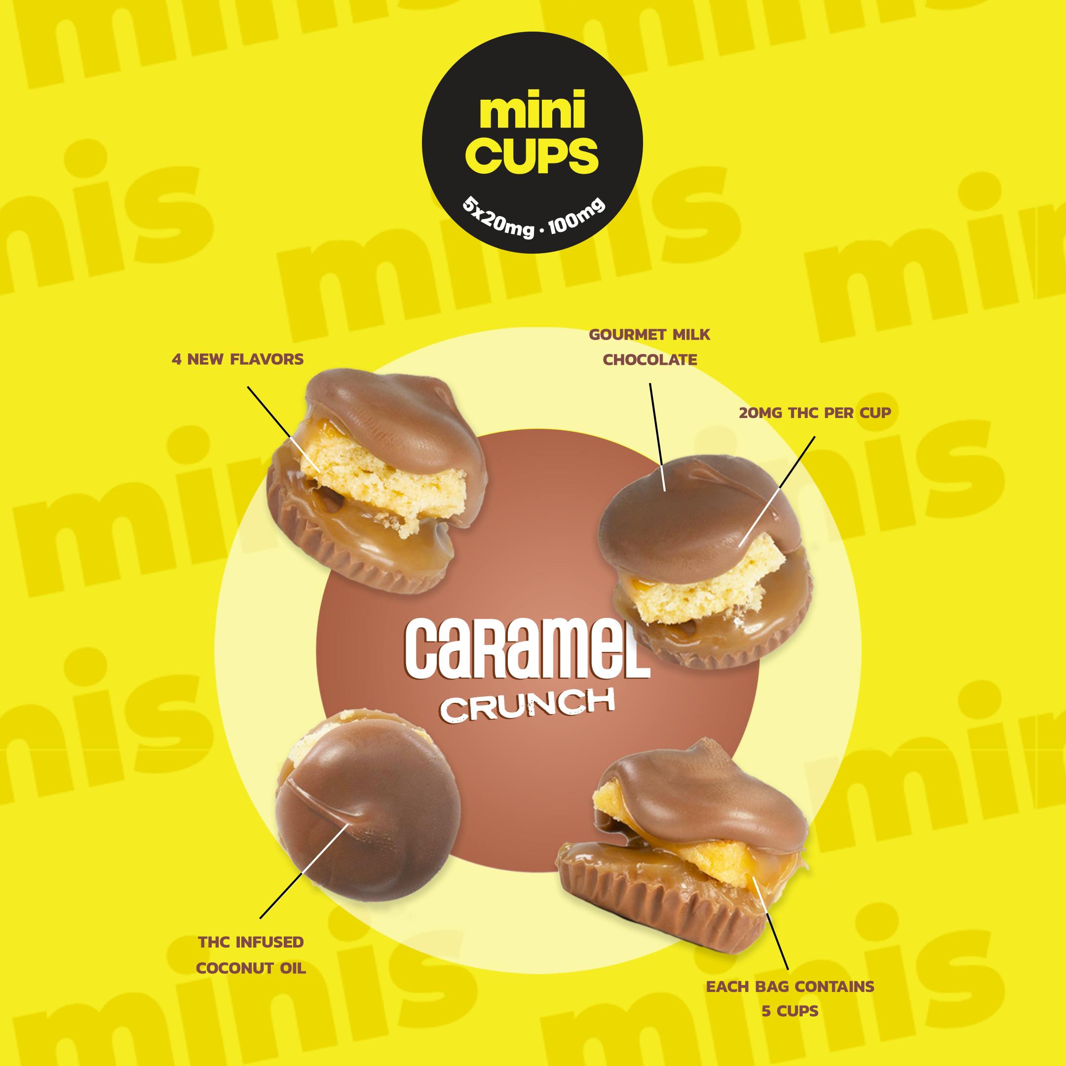 MINIS Caramel Crunch - 100MG Chocolate Cups - Covert Cups - MED - image 3