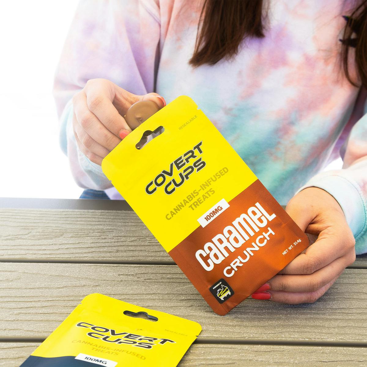MINIS Caramel Crunch - 100MG Chocolate Cups - Covert Cups - MED - image 1