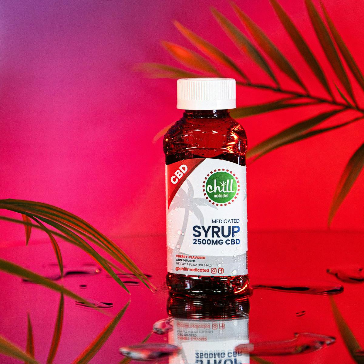 Cherry | 2500MG CBD Syrup | Chill Medicated | MED - image 3