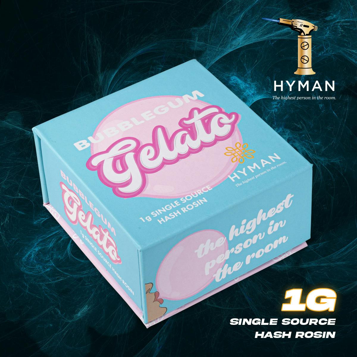 Bubblegum Gelato | 1G Single Source Hash Rosin | HYMAN | MED - image 1