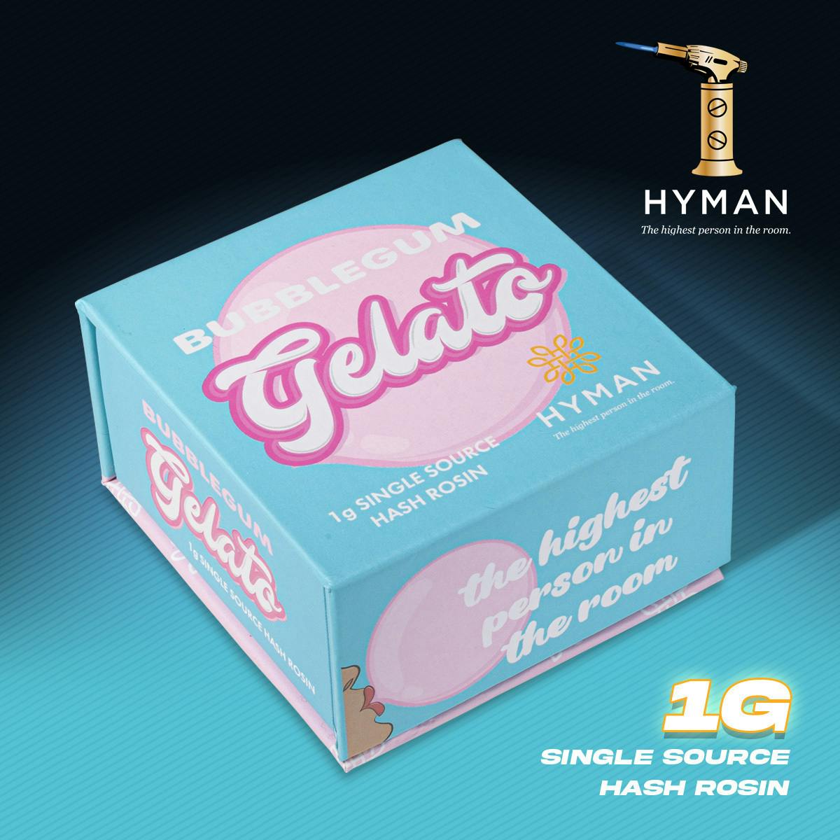 Bubblegum Gelato | 1G Single Source Hash Rosin | HYMAN | MED - image 3