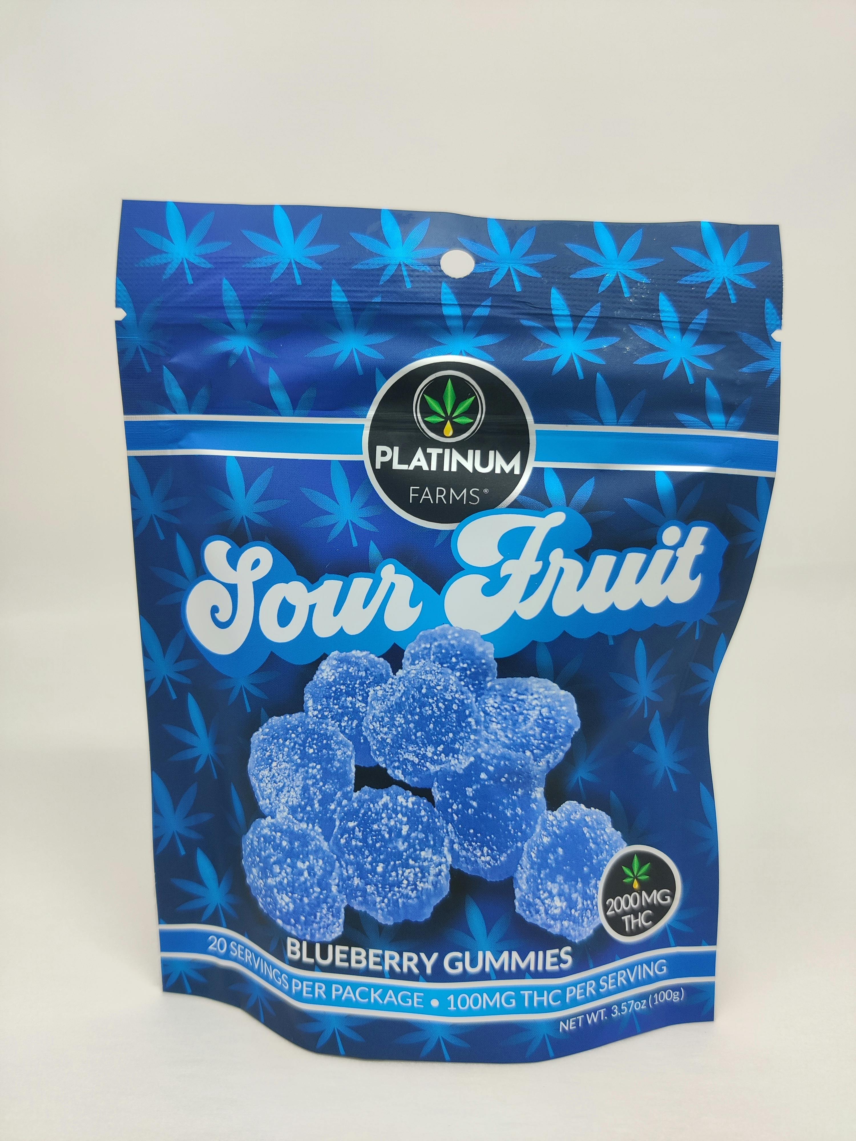 Sour Fruit Gummies - Blueberry 2000mg - image 2