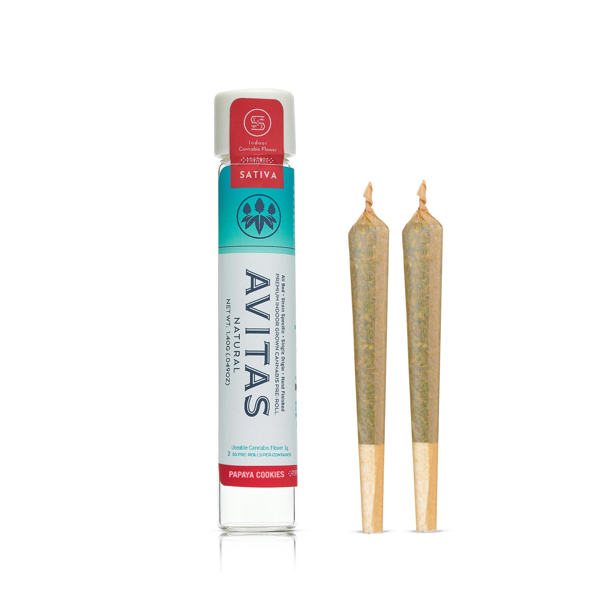 Papaya Cookies 2pk Pre-Roll 1g - image 1