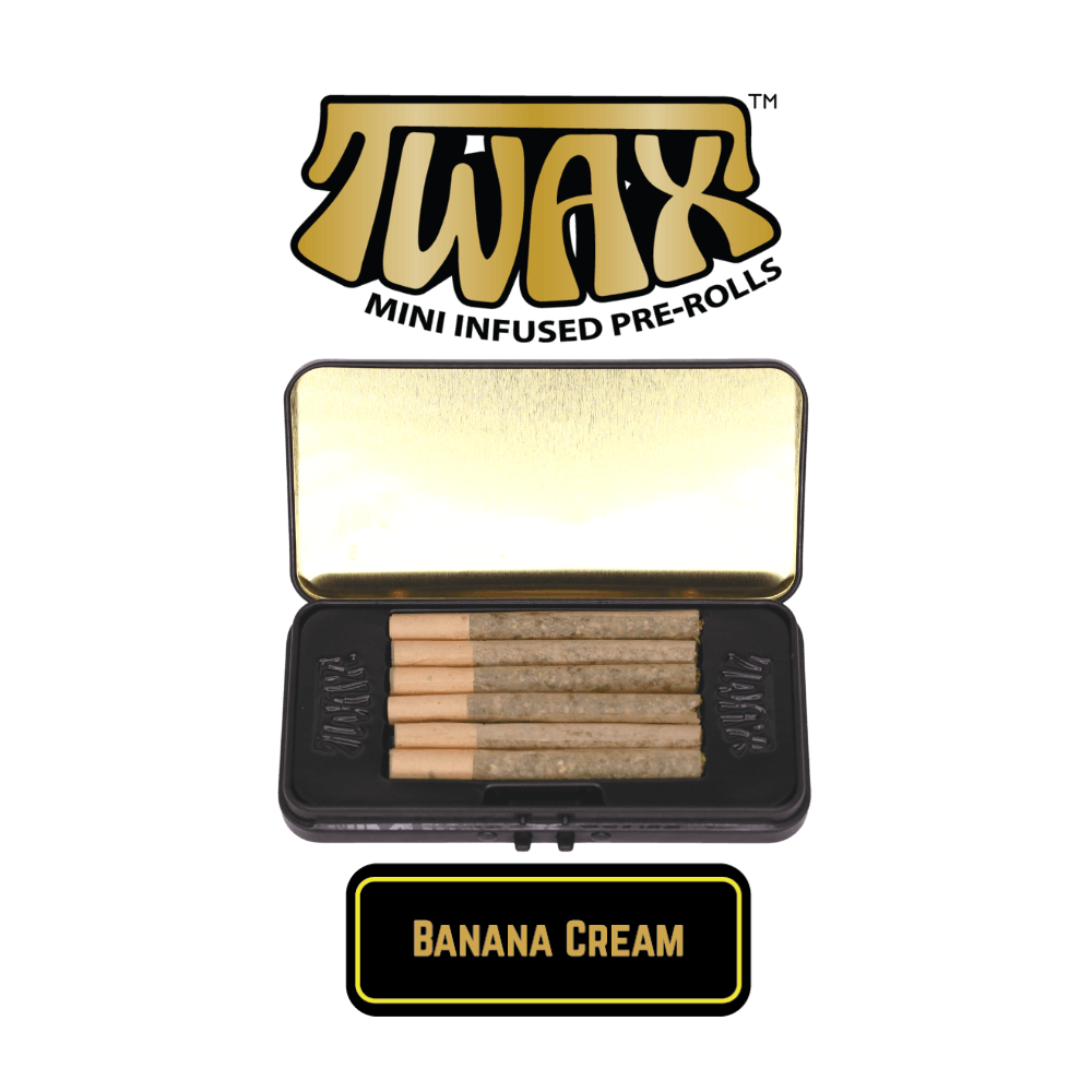 The Clear TWAX Mini Infused Pre-rolls 3g [6 Pack] | Banana Cream  - image 1