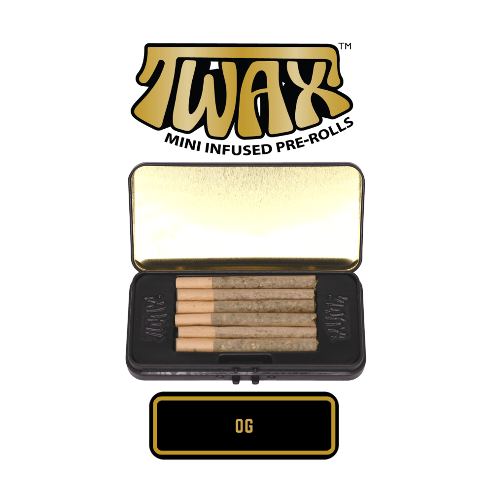 The Clear TWAX Mini Infused Pre-rolls 3g [6 Pack] | OG  - image 1