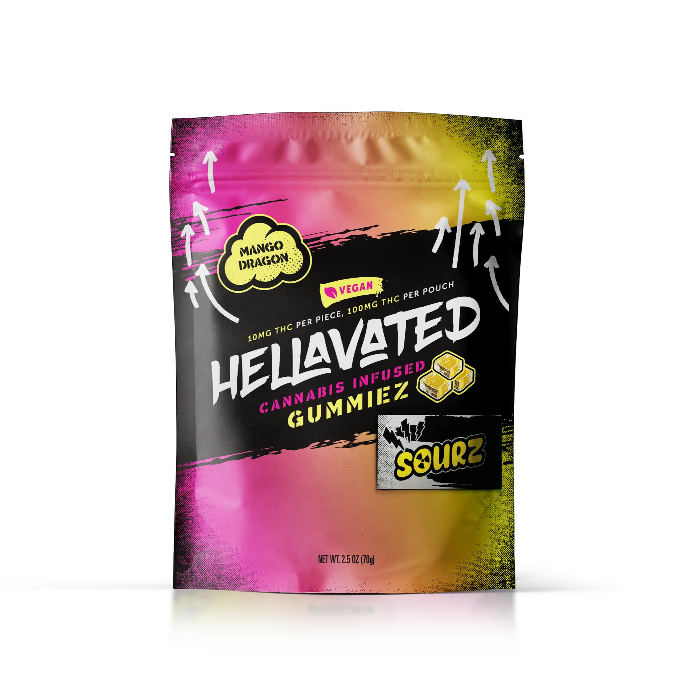 Mango Dragon Sour Gummiez 100mg 10-pack - image 1