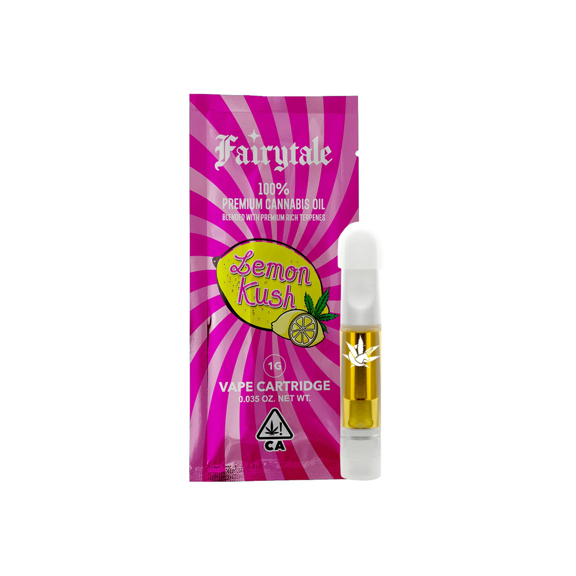 FAIRYTALE | 1 Gram Premium Vape Cartridge- Lemon Kush - 82% THC - image 1