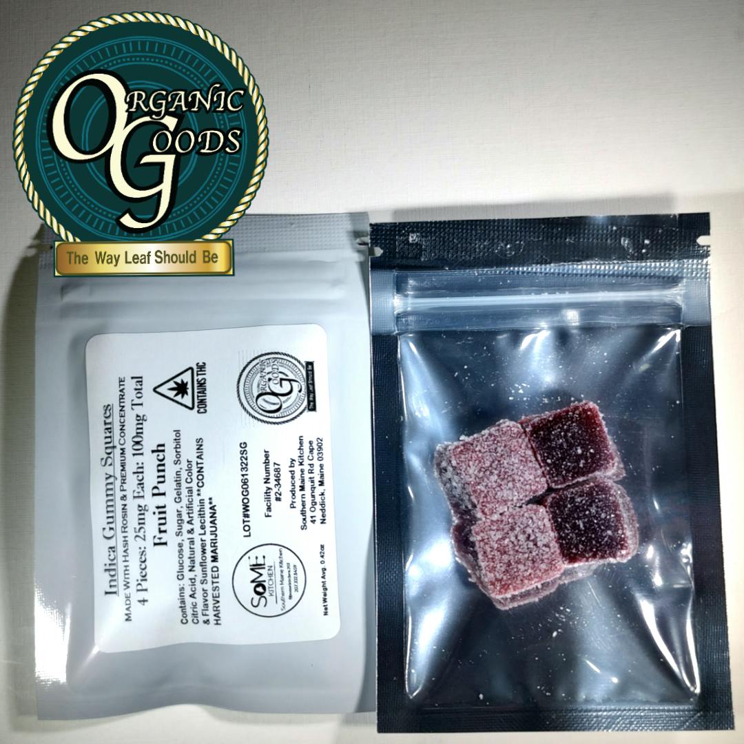 OG Gummies w/ Hash Rosin & Premium Concentrate Indica Fruit Punch 100 MG - image 1