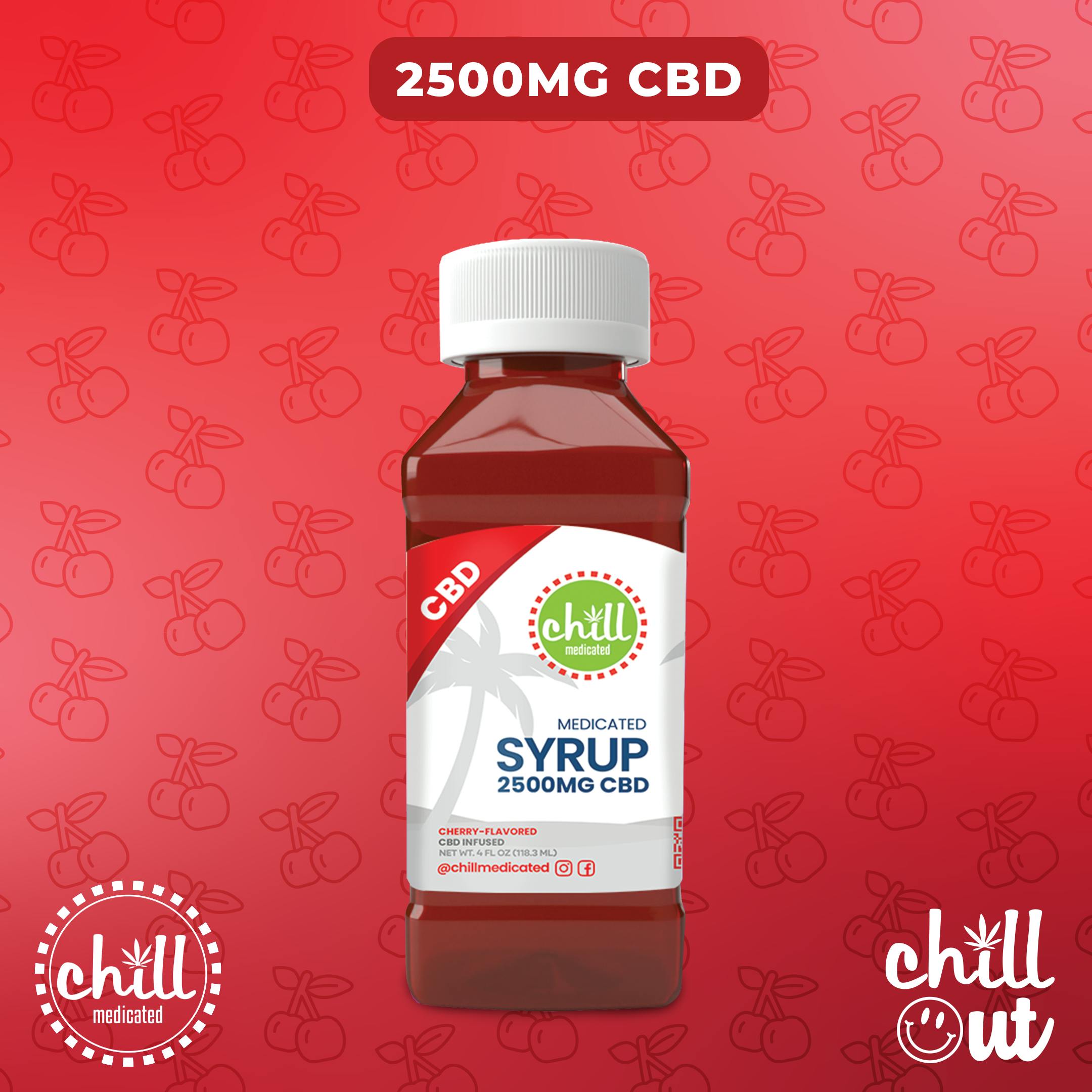Cherry | 2500MG CBD Syrup | Chill Medicated | REC - image 2
