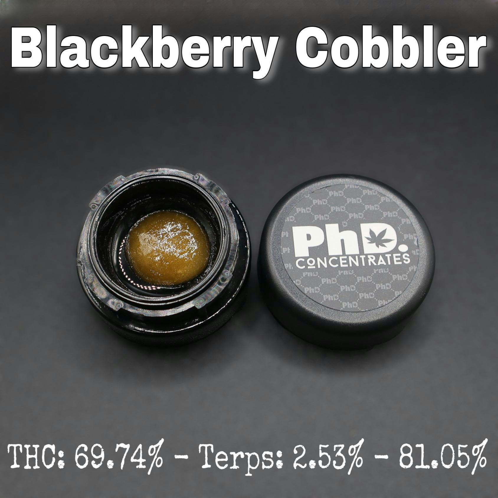 PhD Concentrate 1 gram - Blackberry Cobbler Badder - 69.74% THC - image 1