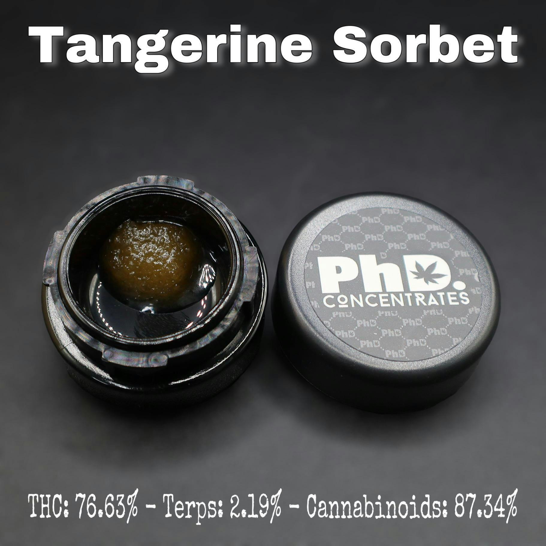 PhD Concentrate 1 gram - Tangerine Sorbet Badder - 76.63% THC - image 1