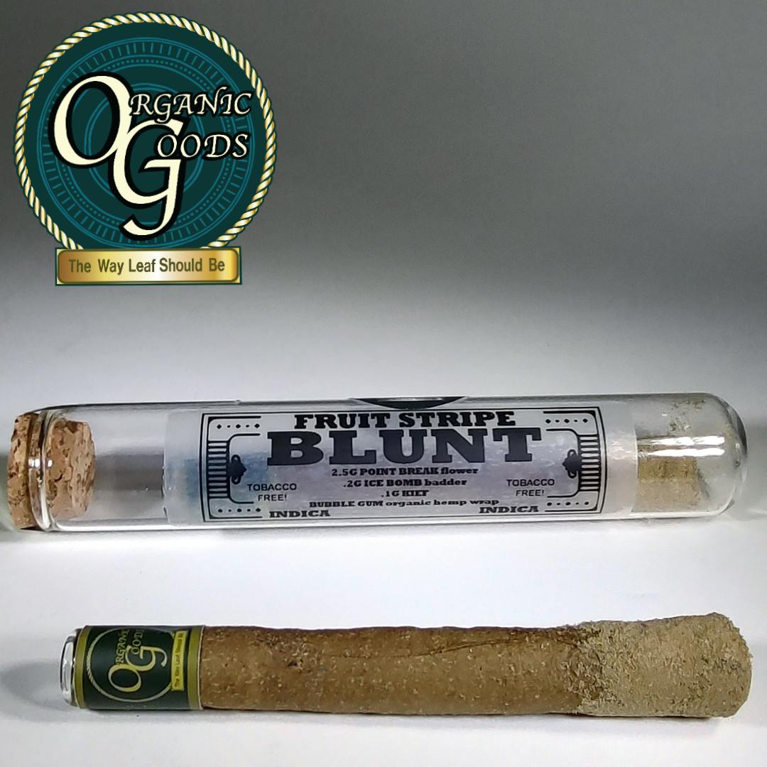 Fruit Stripe TF Blunt Dipped in Badder and Kief 2.8g - image 1