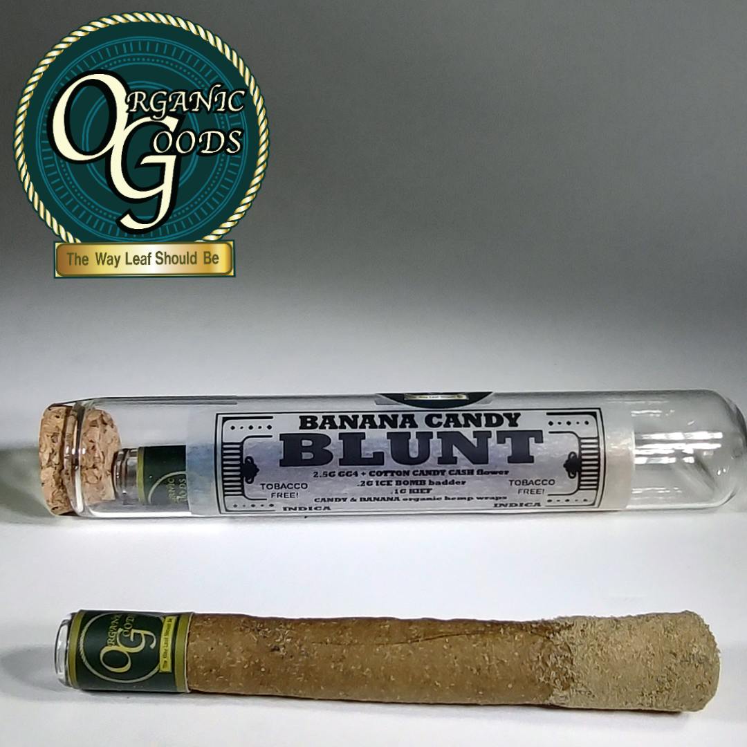 Organic Goods TF Blunt Dipped in Badder and Kief Banana Candy 2.8 G - image 1
