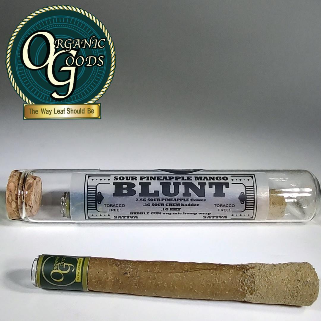 Organic Goods TF Blunt Dipped in Badder & Kief Sour Pineapple Mango 2.8 G - image 1