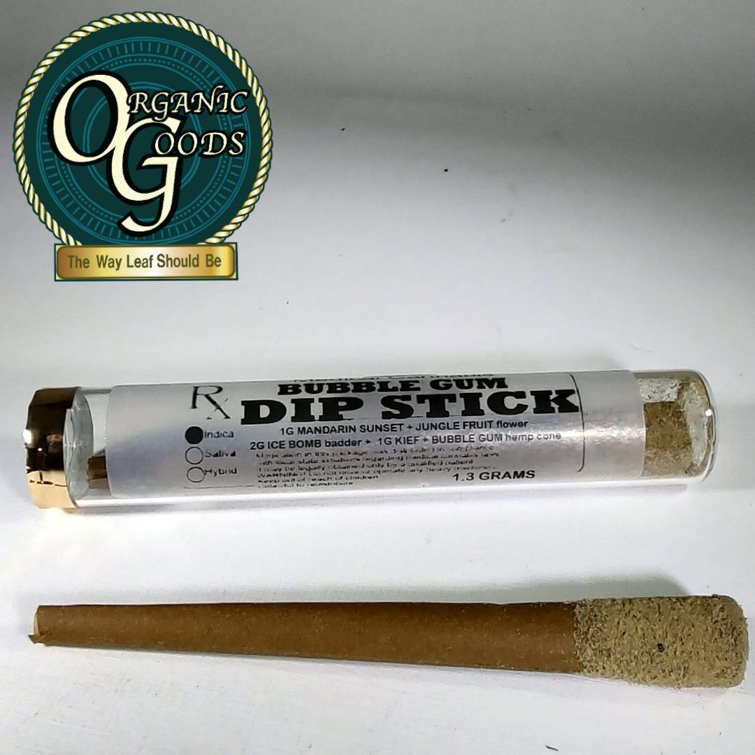 Bubble Gum Dip Stick TF w/ Badder and Kief Pre-Roll 1.3g - image 1