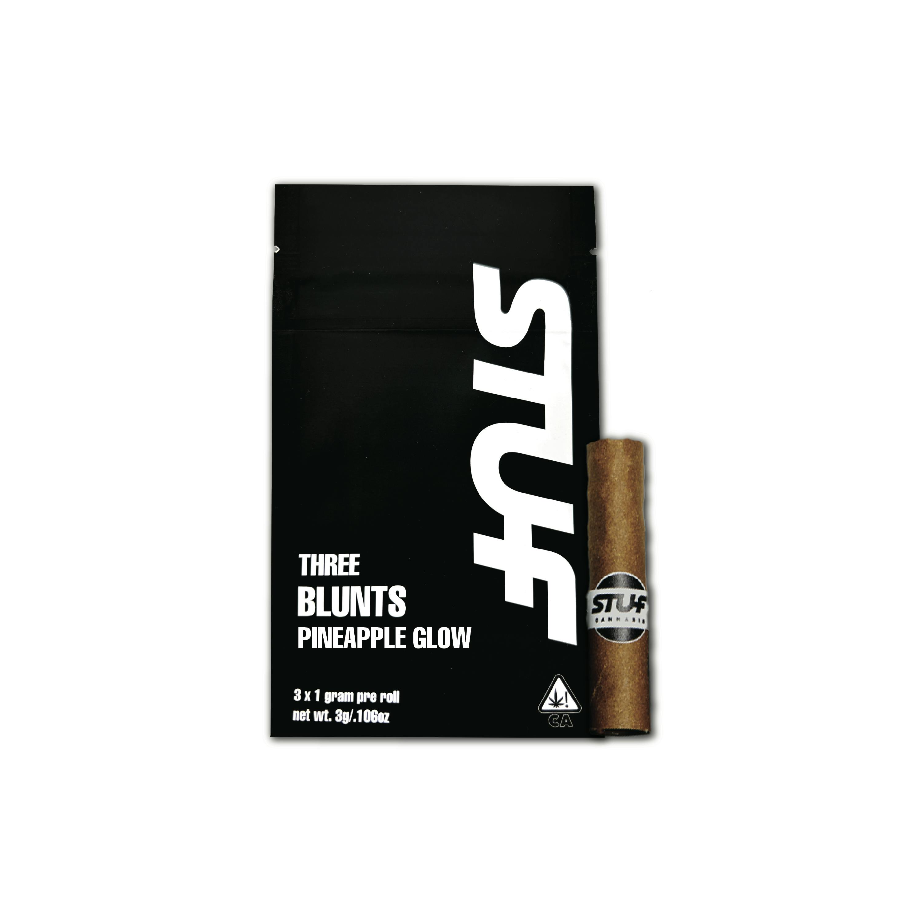 Pineapple Glow Three Blunts (3 x 1.25g) - image 1