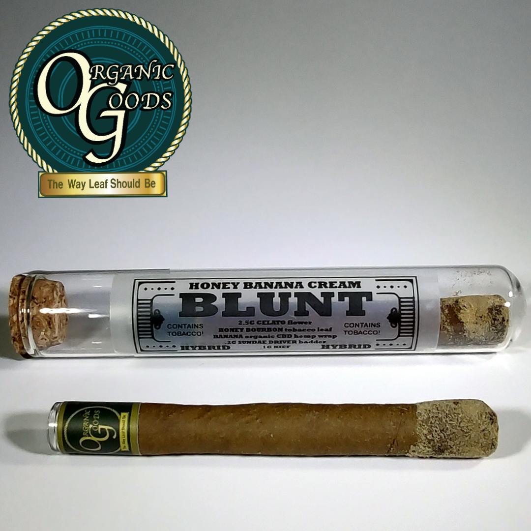 Organic Goods Blunt Dipped in Badder & Kief Honey Banana Cream 2.8 G - image 1