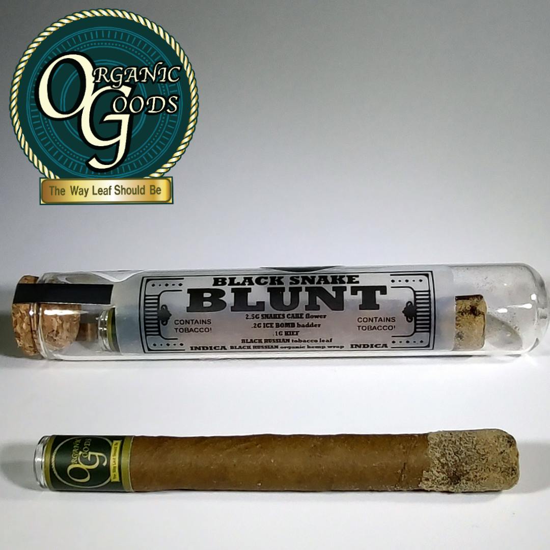 Organic Goods Blunt Dipped in Badder & Kief Black Snake 2.8 G - image 1